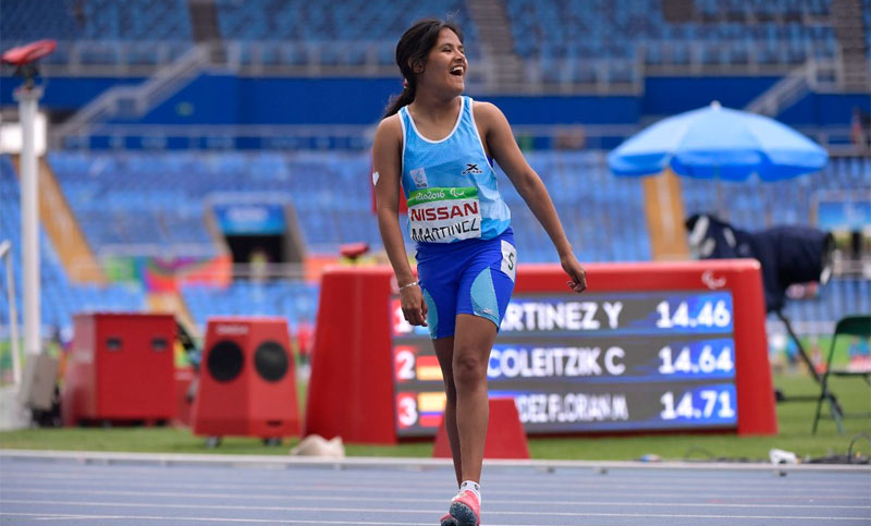 Yanina Martínez finalizó cuarta en la final de 200 metros T36