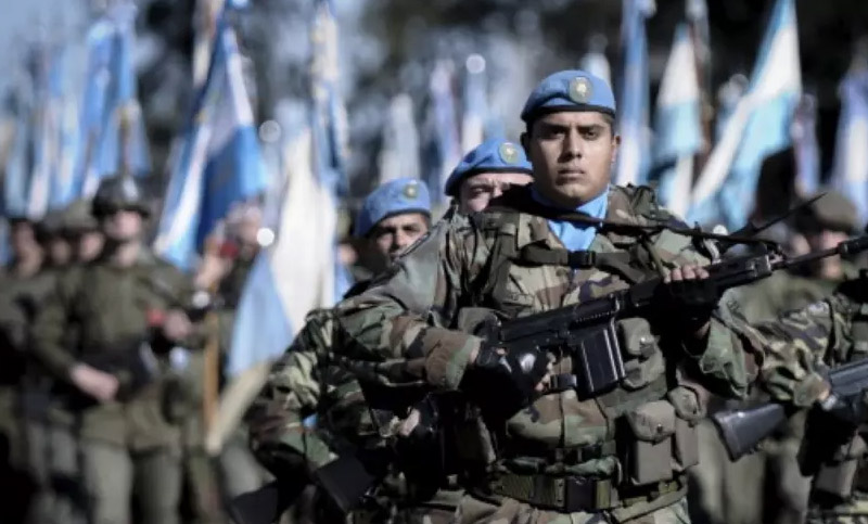 Macri despidió al contingente de Cascos Azules que irán a Haití