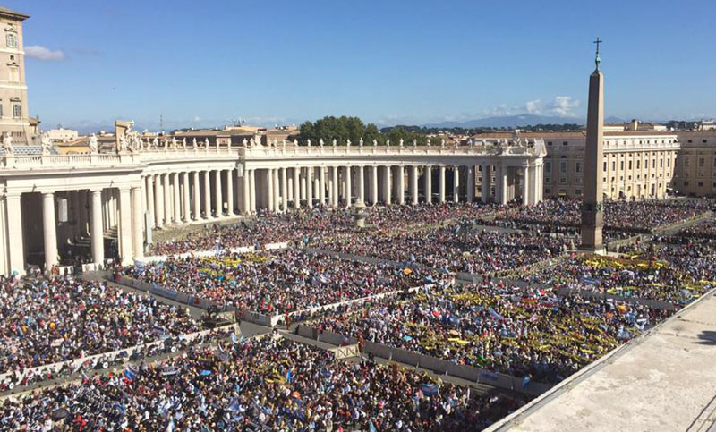 Casi 4.000.000 de personas visitaron en este 2016 al Papa en el Vaticano