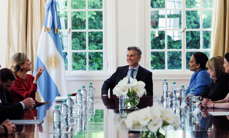 Macri recibió a la reina Máxima, quien llamó a «aprovechar el potencial» de Argentina