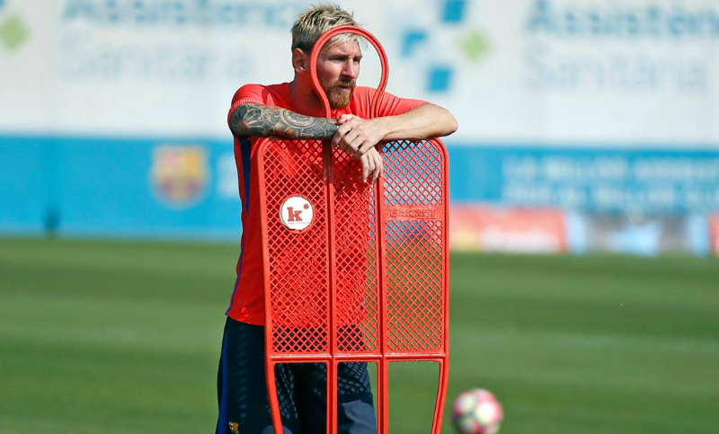 Entre tantos rumores, Messi continúa poco a poco con su recuperación