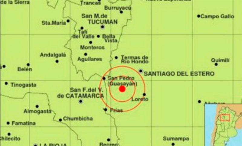 Dos sismos sacudieron esta madrugada Santiago del Estero