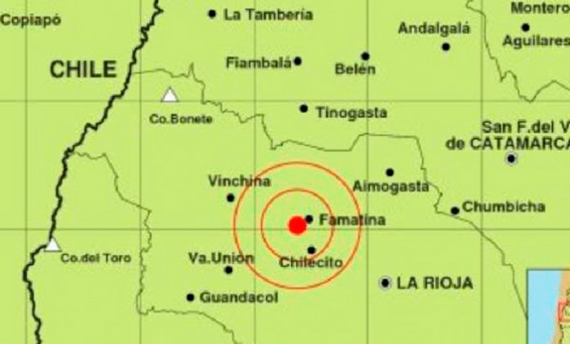 Sismo de 5,9 de magnitud sacudió el centro de La Rioja y otro afectó a Catamarca