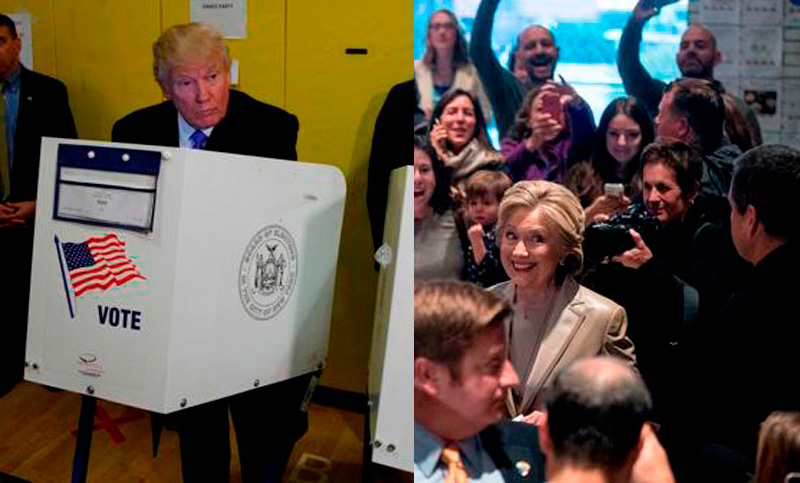Estados Unidos elige: ya votaron los dos candidatos presidenciales