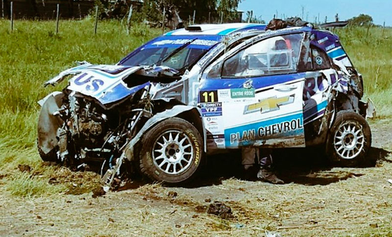 Rally: David Nalbandian sufrió un impactante accidente en Entre Ríos