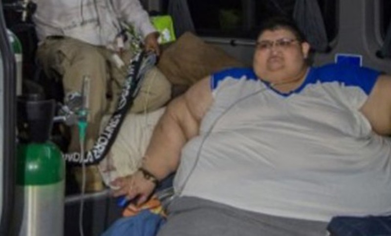 El hombre más obeso del mundo pesa 590 kilos