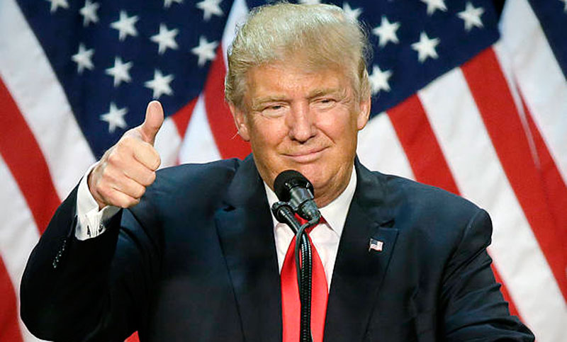 La embajada de EE.UU. en Argentina felicitó a Donald Trump