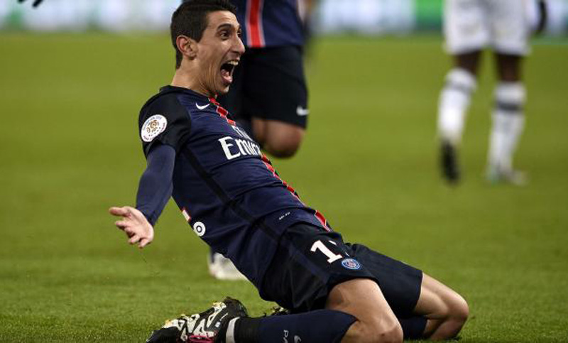 Di María anotó en la goleada de PSG en la Copa Francia