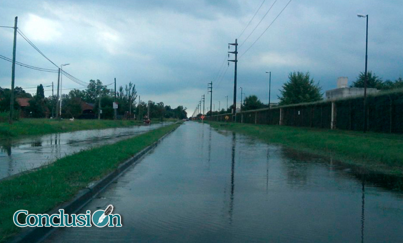 Varias localidades del sur provincial afectadas por el temporal