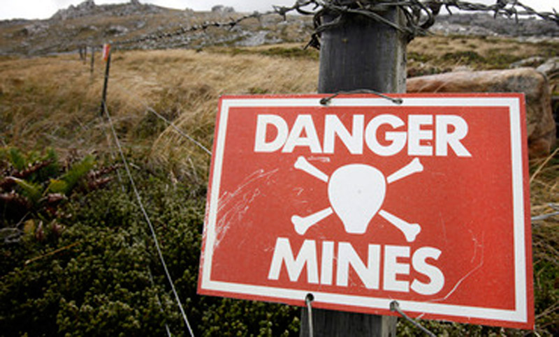 Reino Unido dijo que «avanza bien» la limpieza de campos minados en Malvinas