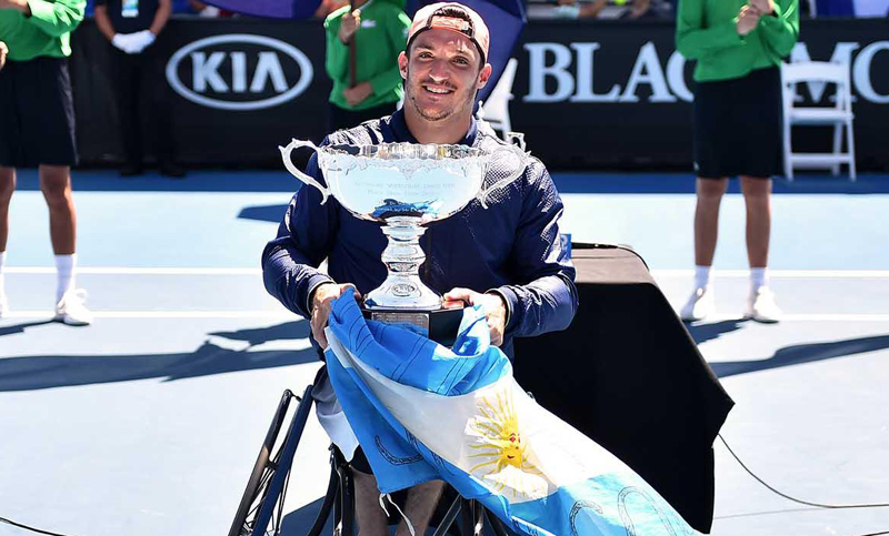 Tenis adaptado: Fernández se coronó campeón del Abierto de Australia