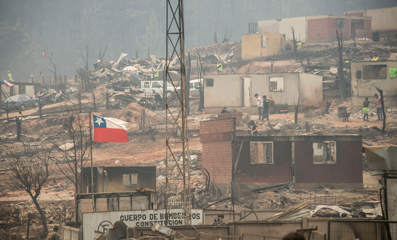 Disminuyen los incendios forestales y vuelve el alivio a territorio chileno