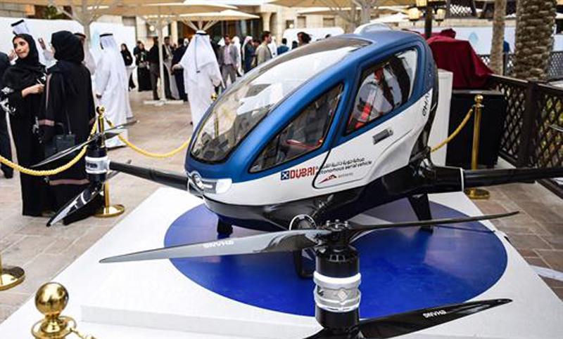 Drones comenzarán a transportar pasajeros en Dubai