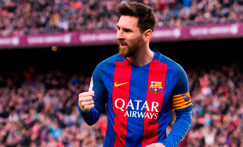 Leo Messi marcó para Barcelona y es uno de los goleadores de La Liga
