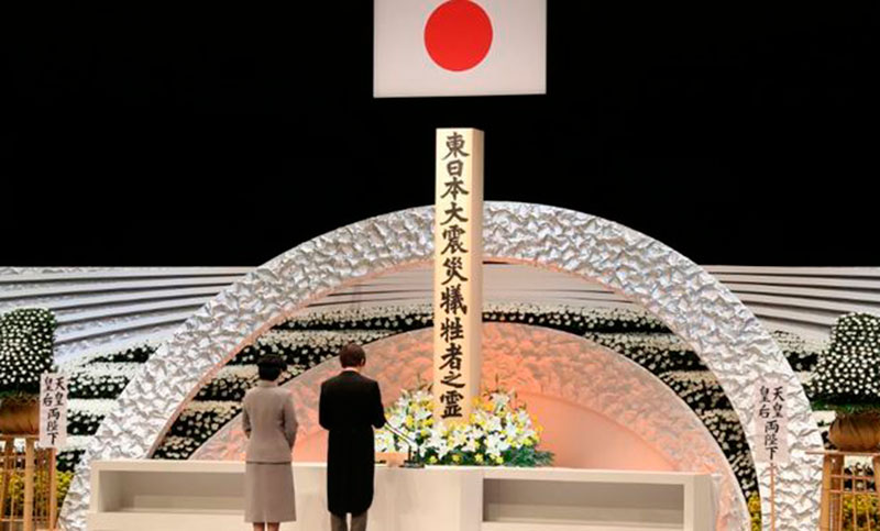 Japón conmemora el sexto aniversario del devastador tsunami de marzo del 2011