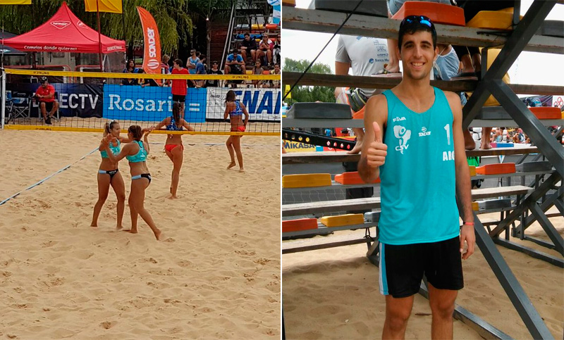 Beach vóley: Argentina jugará las semifinales del Sudamericano en Rosario