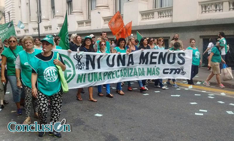 Los trabajadores de ATE Rosario, de paro y movilizados a Gobernación