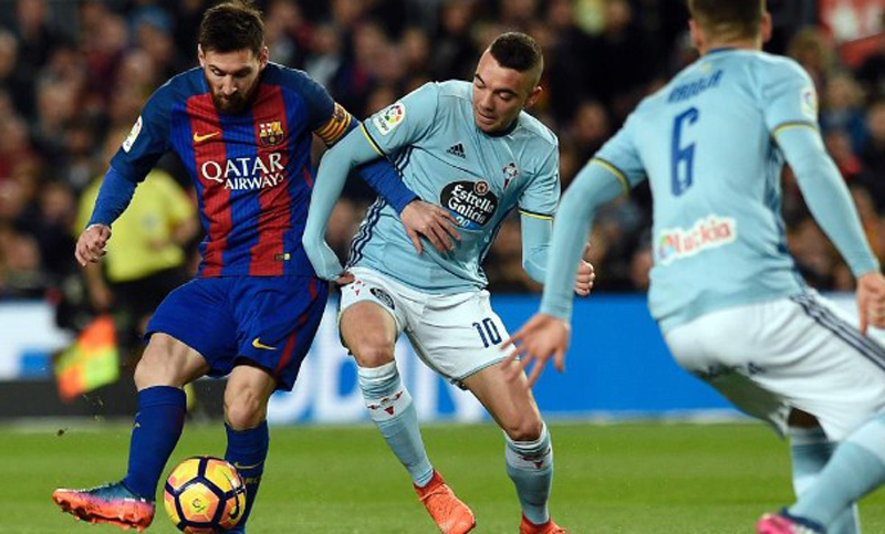 Messi convirtió dos tantos en la goleada del líder Barcelona