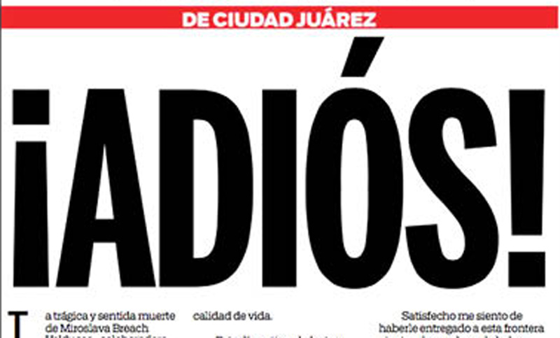 Un diario mexicano cerró sus puertas por miedo a los narcos