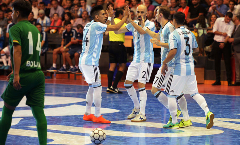 Debut con goleada argentina en la Liga Sudamericana de Futsal