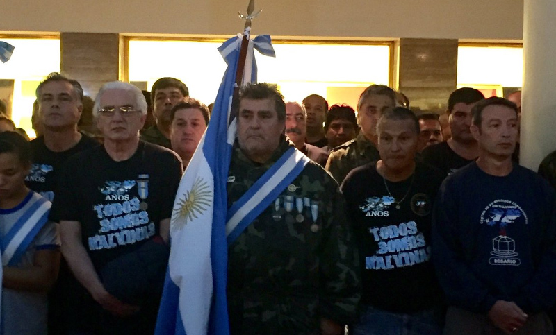 Los ex combatientes fueron homenajeados con un acto en el Salón de las Banderas