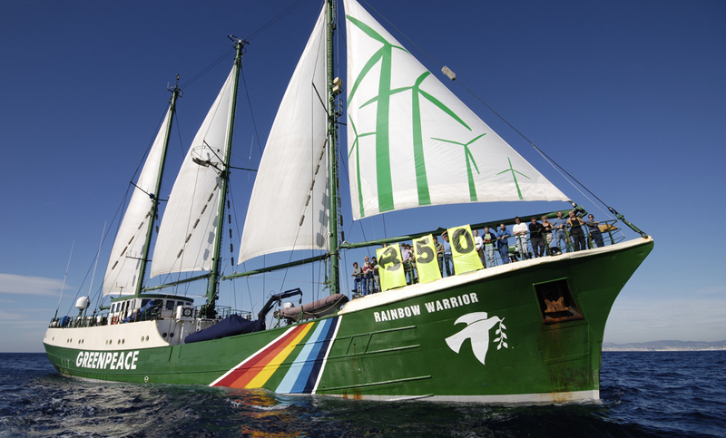 Arribó uno de los buques insignia de Greenpeace a Buenos Aires