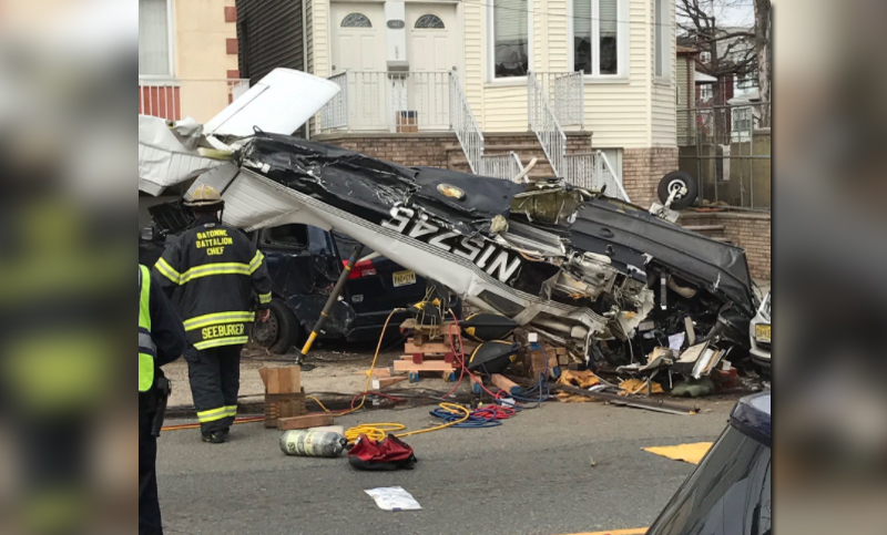Una avioneta que intentaba aterrizar se estrelló contra edificios en Nueva Jersey