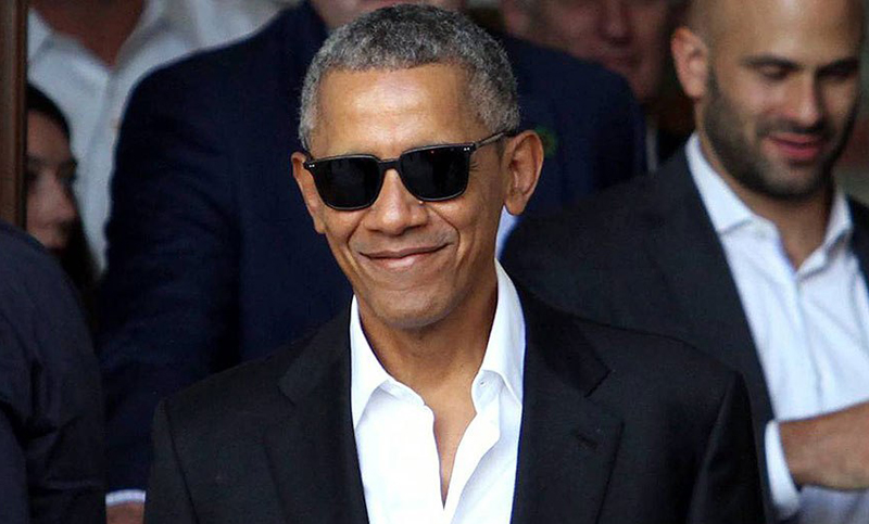 Obama reapareció en Milan para hablar en un foro sobre el cambio climático