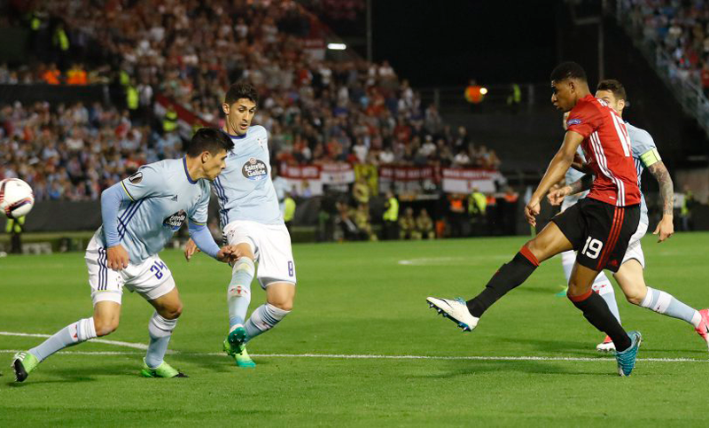 El Celta de Berizzo cayó en el duelo de ida ante Manchester United