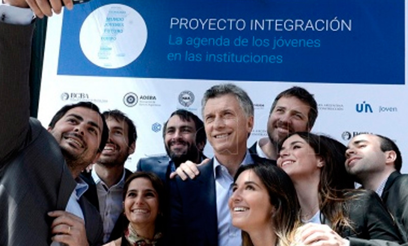 Mauricio Macri dio una charla en el auditorio de la Expo Empleo Joven 2017