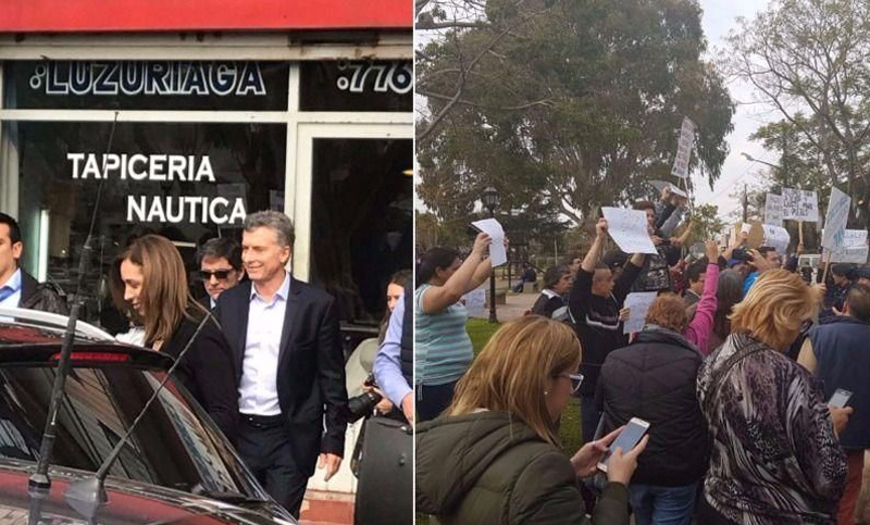 Otro escrache contra Macri y Vidal, esta vez en Tigre