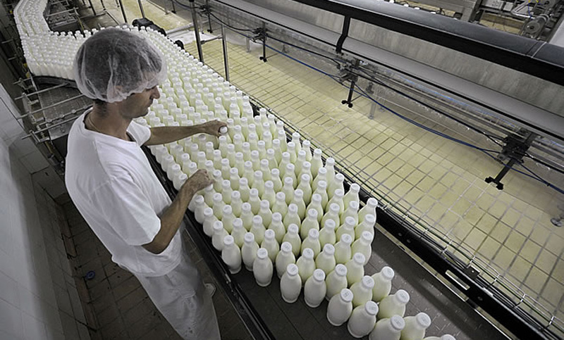 Industria láctea en crisis: la producción de leche cayó un 12,5% durante 2016