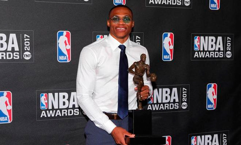 Westbrook fue elegido MVP de la temporada de NBA
