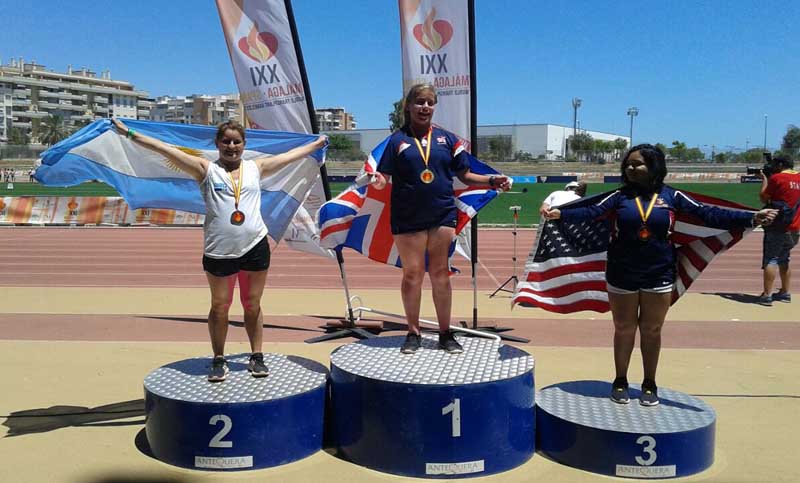 Orgullo local: deportista trasplantada logró tres medallas