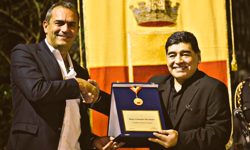 Maradona, ciudadano honorario de Nápoles: “Nunca olvidaré este día”