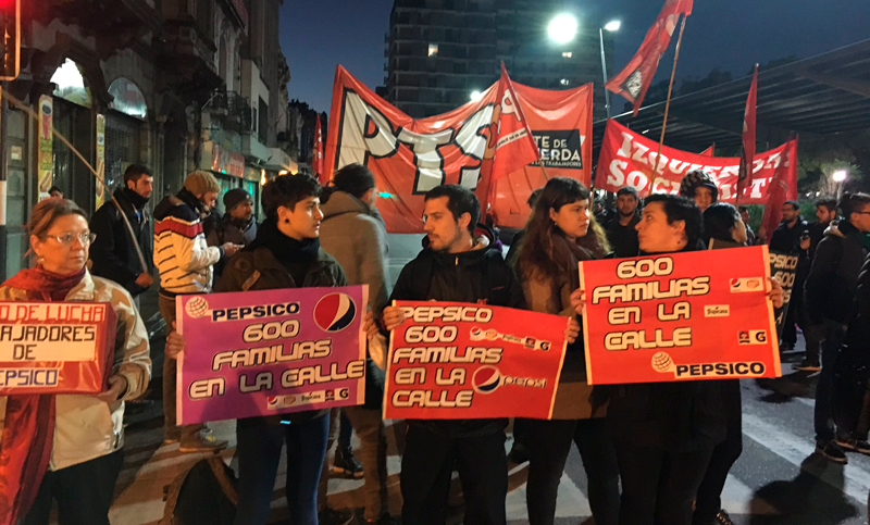 Marcha por los despidos en Pepsico se sintió también en Rosario