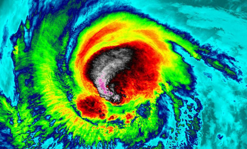 La imágen del Irma que sorprende a los expertos en huracanes