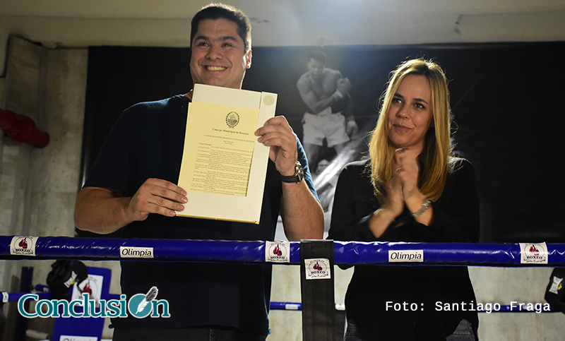 Vidondo fue declarado deportista distinguido e inauguró El Club del Boxeo