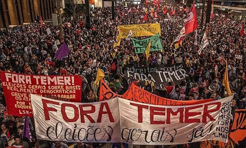 Brasil se moviliza contra las privatizaciones del gobierno de Temer