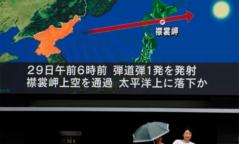El gobierno japonés alertó a sus habitantes por el misil de Corea del Norte