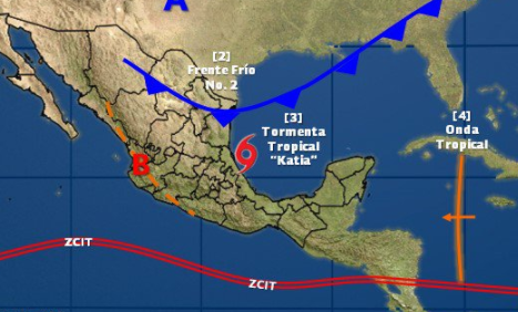 México: Veracruz espera impacto de huracán Katia
