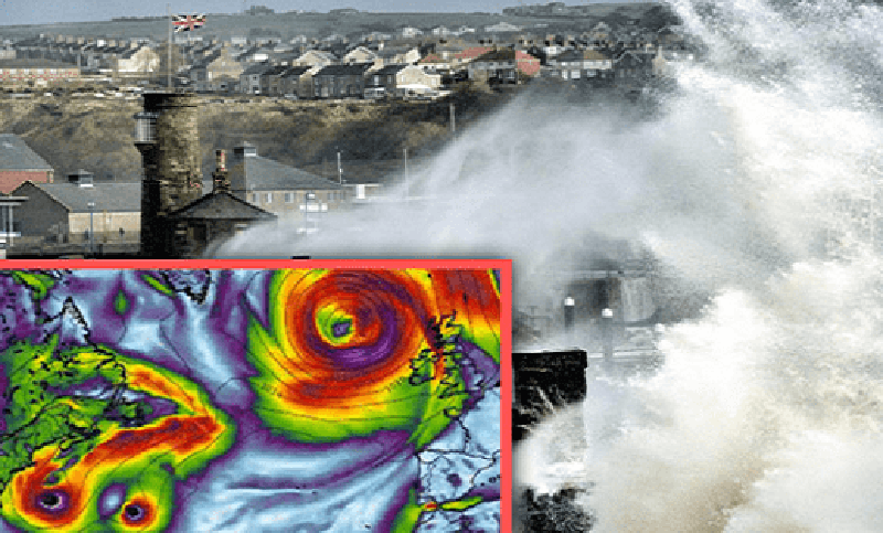 Dos huracanes provocarán una gran tormenta en Inglaterra
