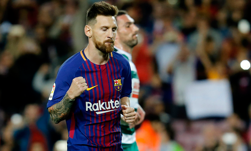 Messi clavó cuatro goles para la goleada de Barcelona ante Eibar