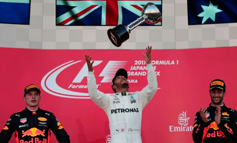Hamilton ganó el GP de Japón y se afianza como líder de la Fórmula 1