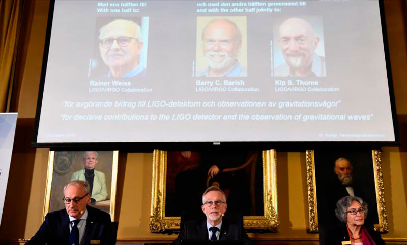 El Nobel de Física a los descubridores de las ondas gravitacionales