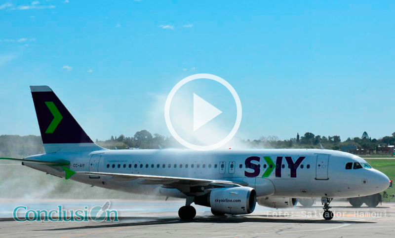 De la mano de Sky, partió el primer vuelo low cost desde el Aeropuerto de Rosario