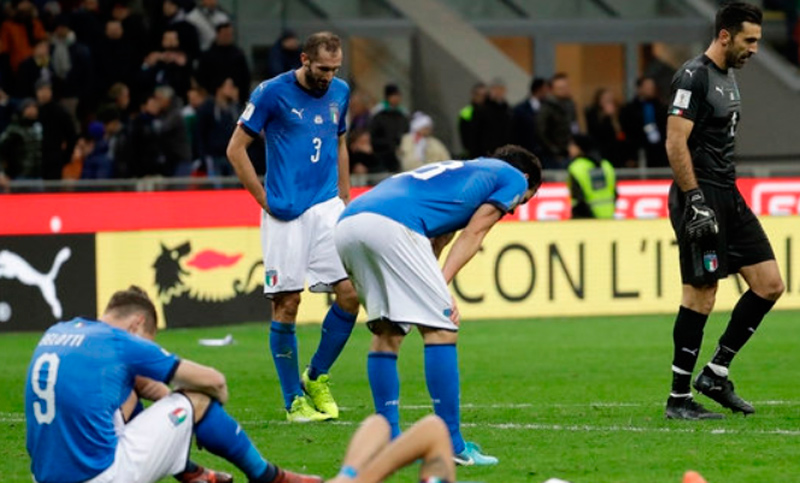 Italia se quedó afuera del Mundial de Rusia tras caer ante Suecia