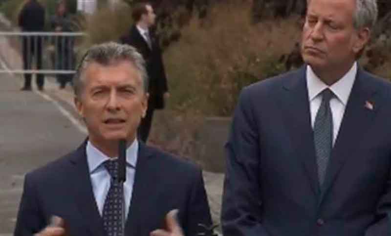 Macri homenajeó a los cinco amigos fallecidos en el atentado de Nueva York
