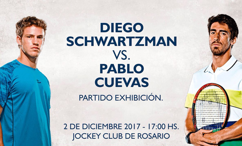 Schwartzman y Cuevas realizarán un partido exhibición en Rosario