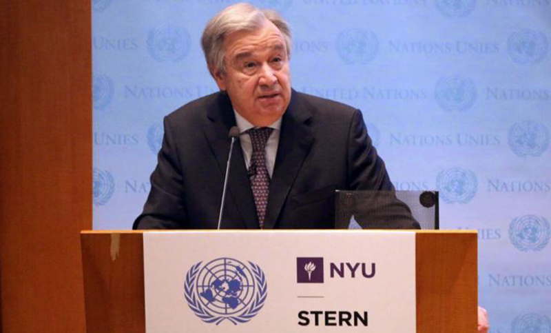 Guterres pide «aumentar las ambiciones» sobre el clima para el futuro